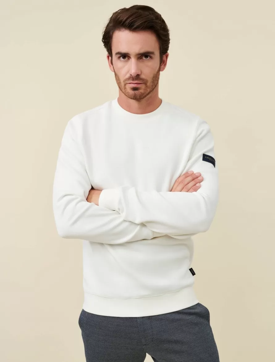 Cavallaro Napoli Truien>Bardino Sweater Off White