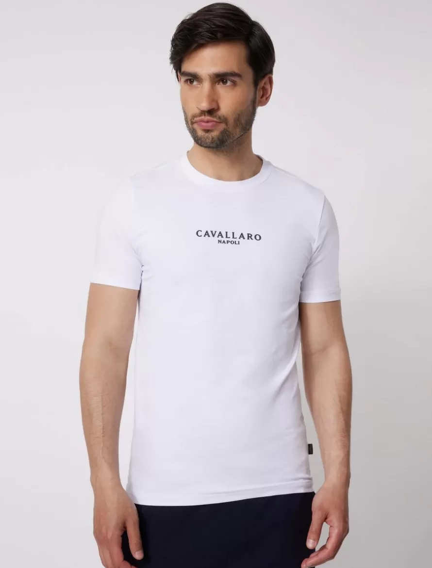 Cavallaro Napoli T-Shirts>Bari T-Shirt Wit