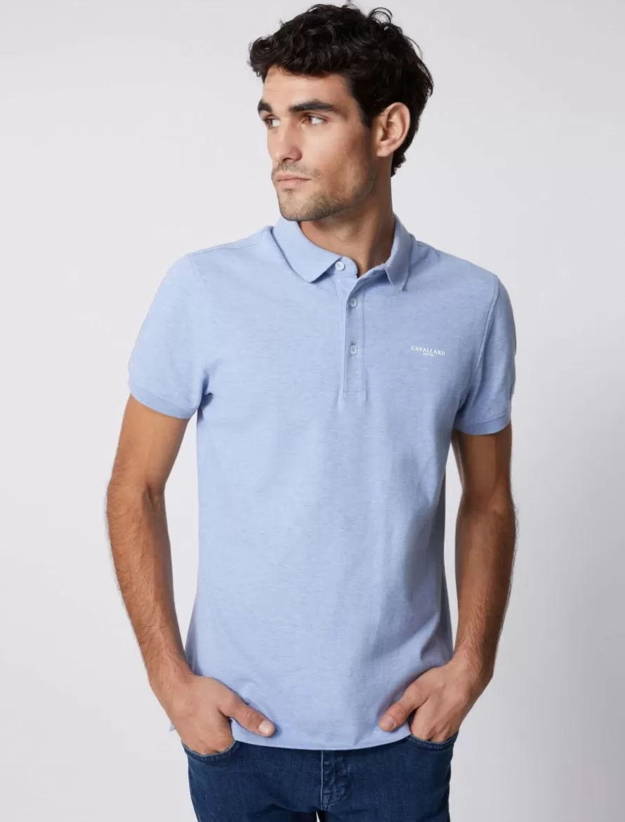 Cavallaro Napoli Poloshirts>Basic Polo Blauw