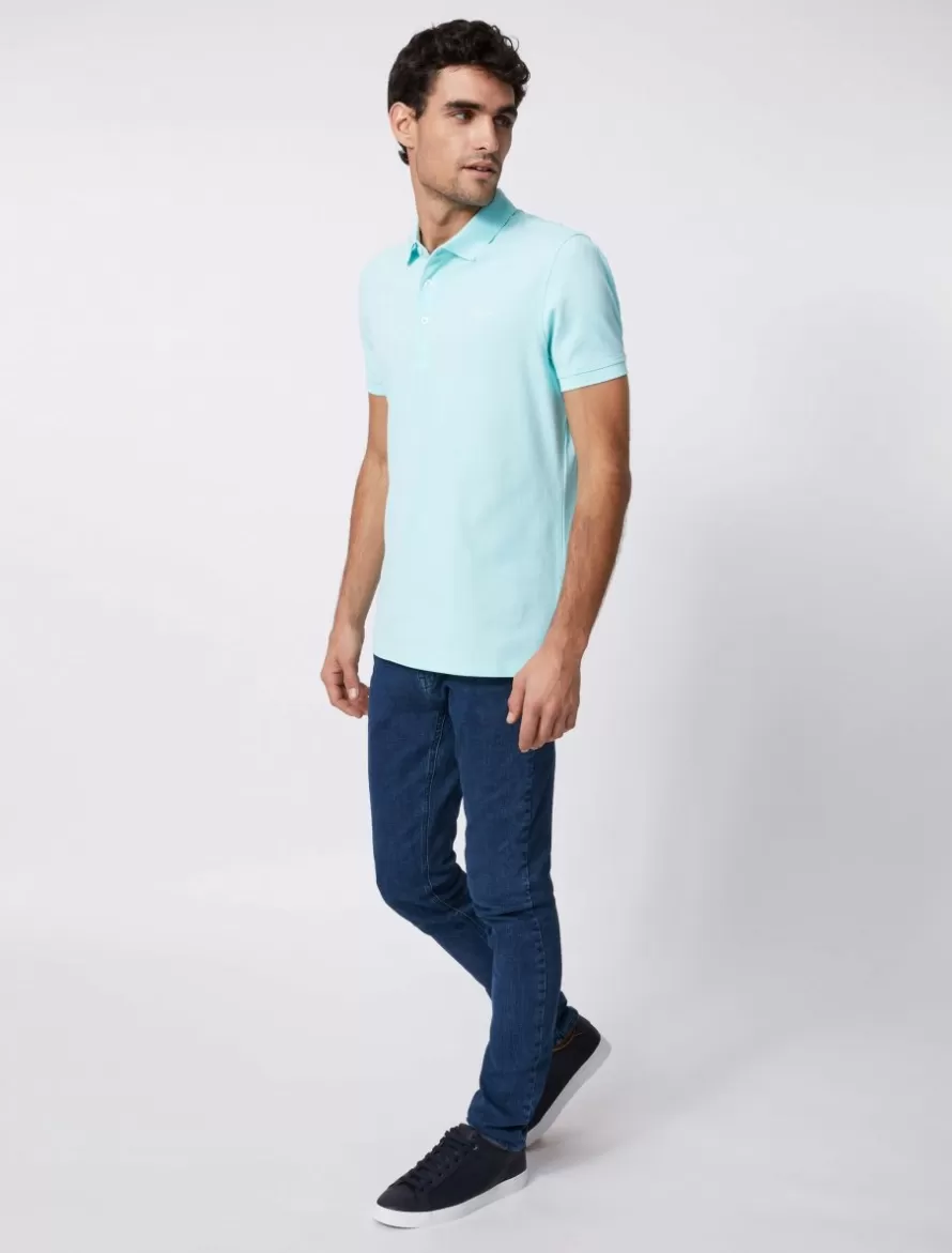 Cavallaro Napoli Poloshirts>Basic Polo Blauw