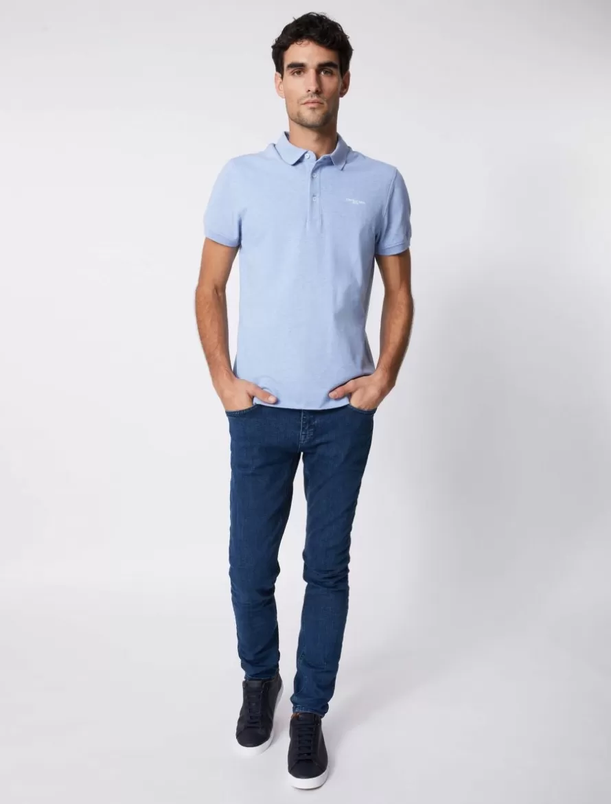 Cavallaro Napoli Poloshirts>Basic Polo Blauw