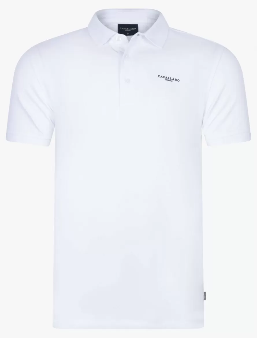 Cavallaro Napoli Poloshirts>Cosimo Polo Wit