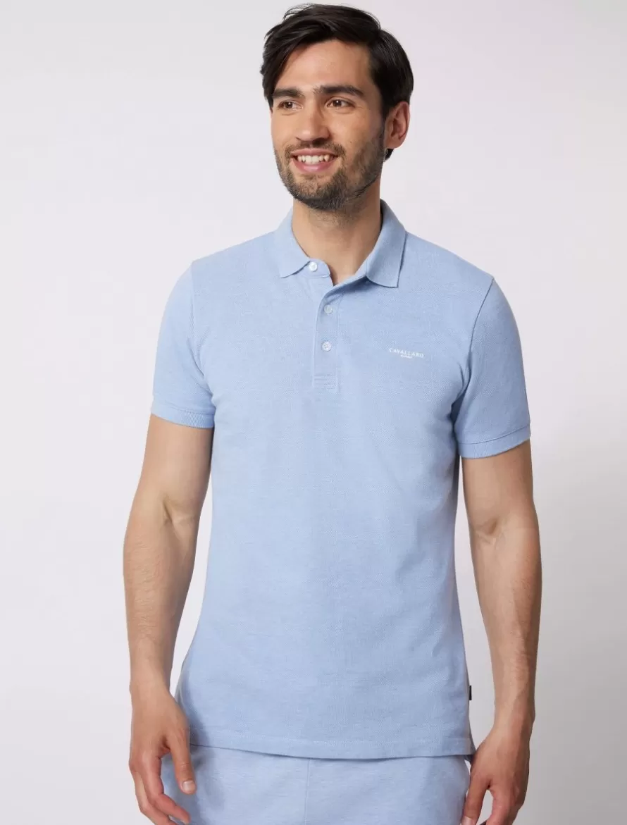 Cavallaro Napoli Poloshirts>Damiano Polo Blauw