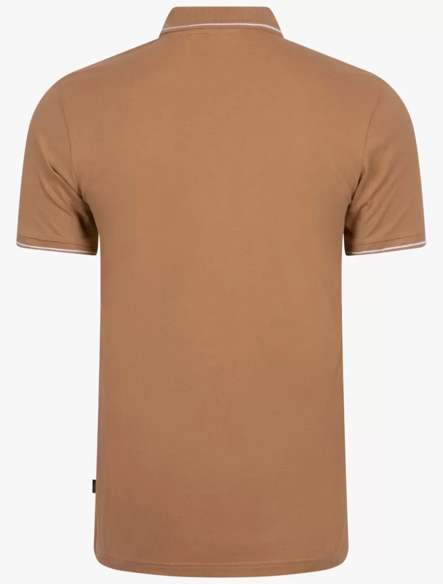 Cavallaro Napoli Poloshirts>Fabriano Polo Camel