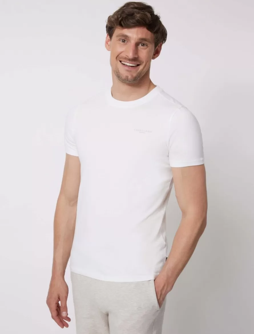 Cavallaro Napoli T-Shirts>Lauro T-Shirt Off White