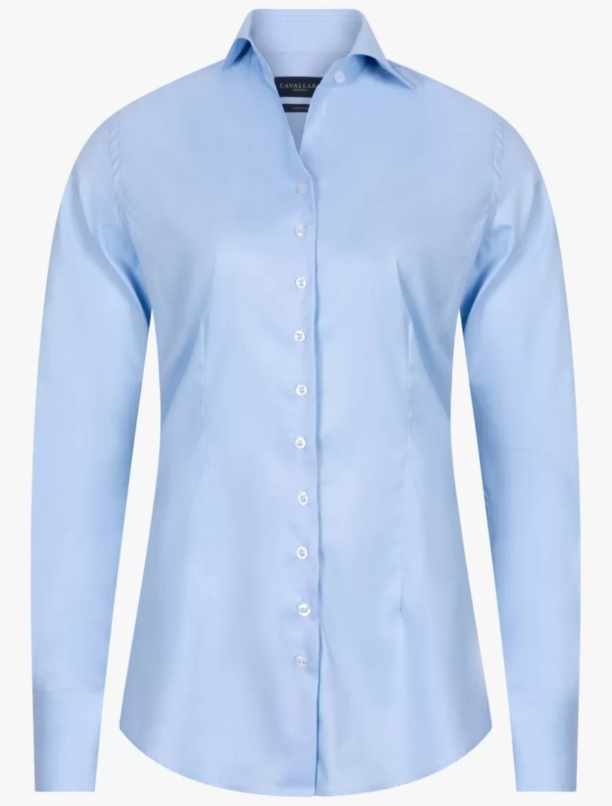 Cavallaro Napoli Blouses>Light Blue Blouse Blauw