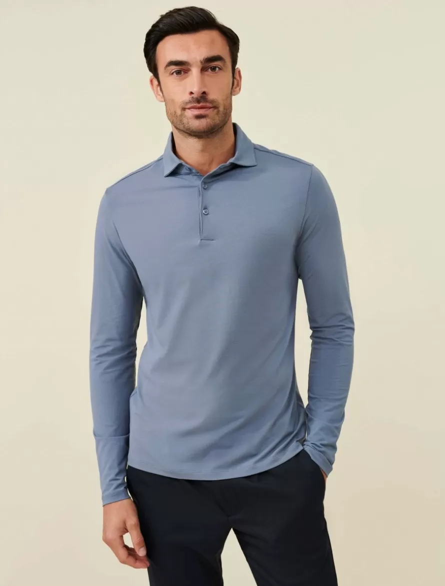 Cavallaro Napoli Poloshirts>Marciano Polo Blauw