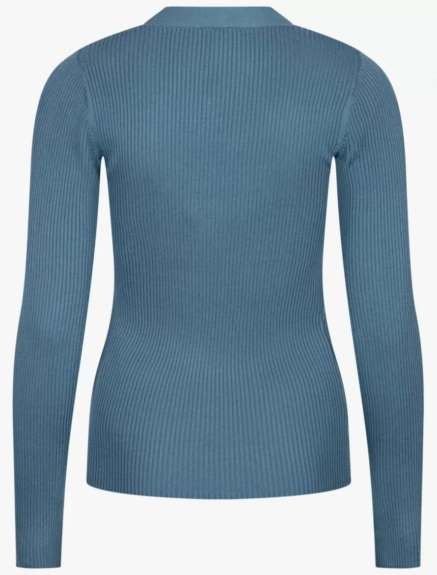 Cavallaro Napoli Tops & T-Shirts>Mezzolara Top Light Petrol Blue