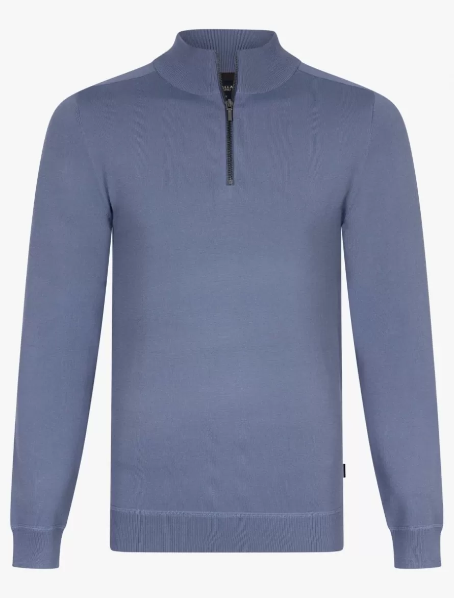 Cavallaro Napoli Truien>Mileno Half Zip Trui Blauw