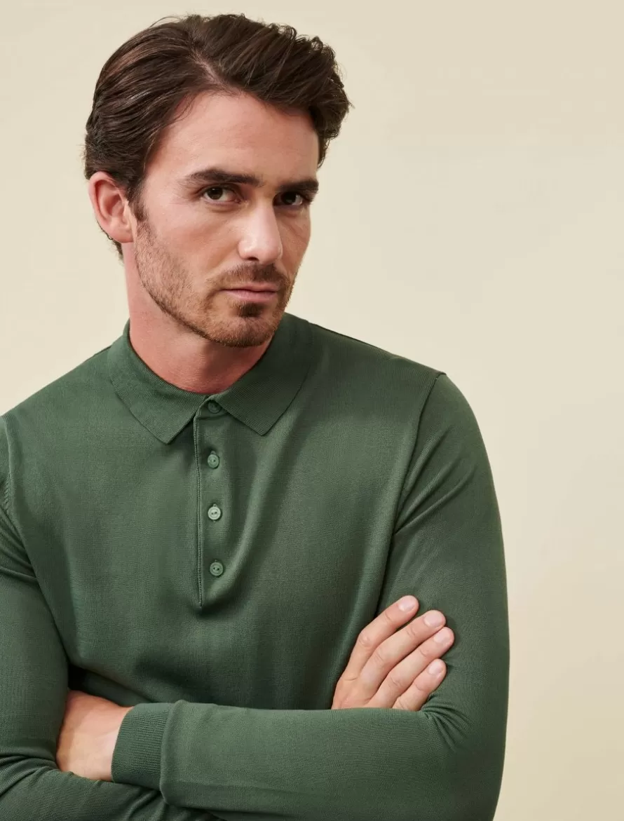 Cavallaro Napoli Poloshirts>Mileno Polo Groen