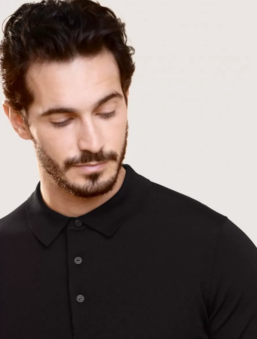 Cavallaro Napoli Poloshirts>Milo Polo Zwart