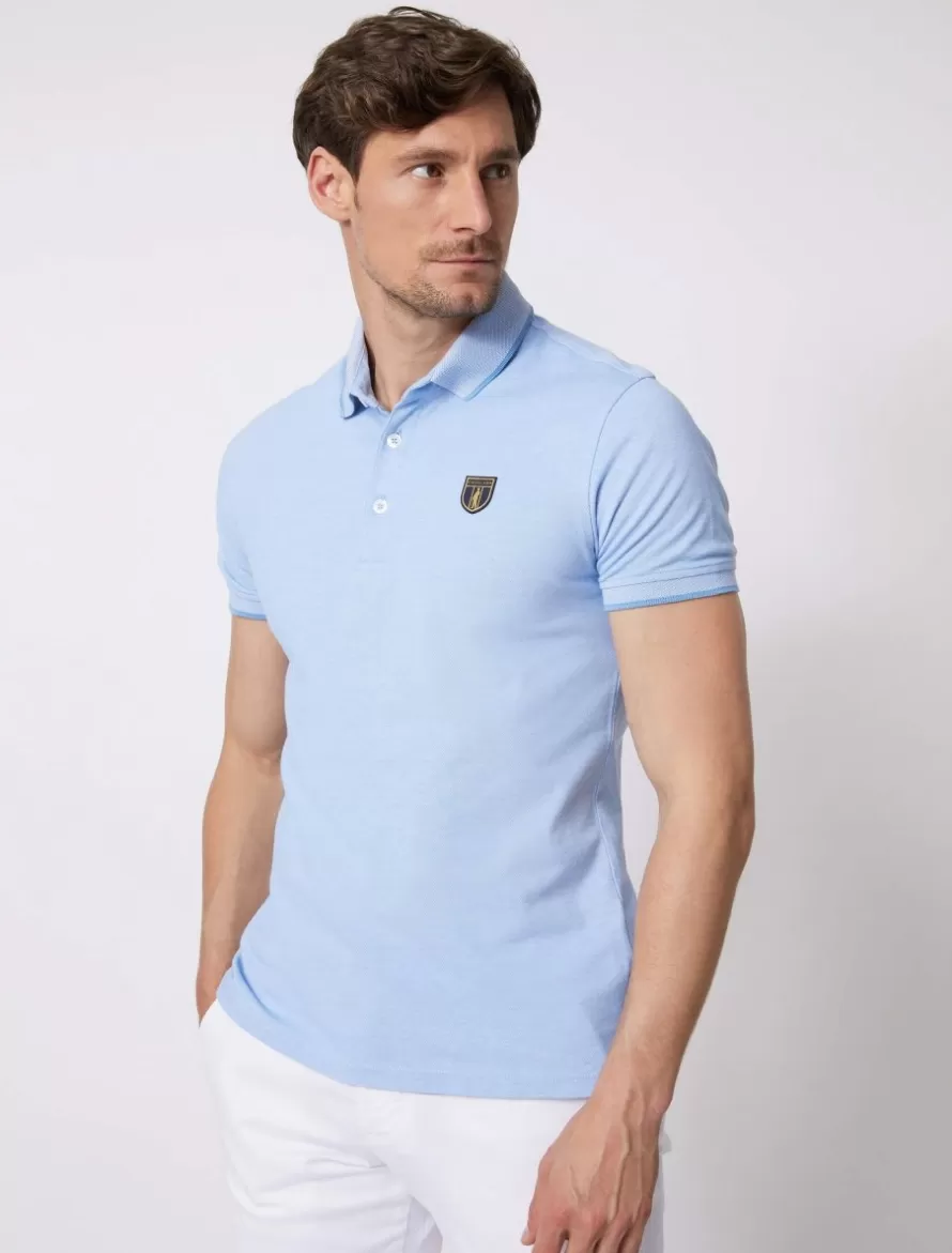 Cavallaro Napoli Poloshirts>Rodarti Polo Mid Blauw