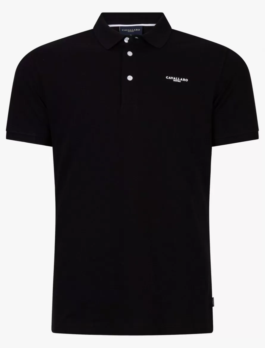 Cavallaro Napoli Poloshirts>The Polo Zwart