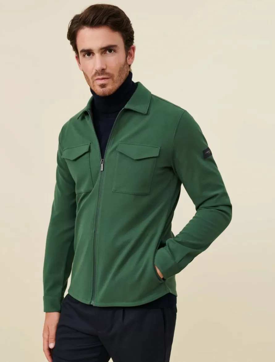 Cavallaro Napoli Overshirts>Zeradino Overshirt Groen